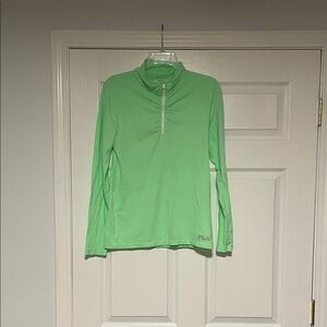 Fila Mint Green Quarter Zip Top